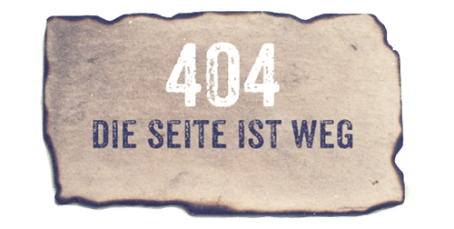 Fehler 404 - Seite nicht gefunden